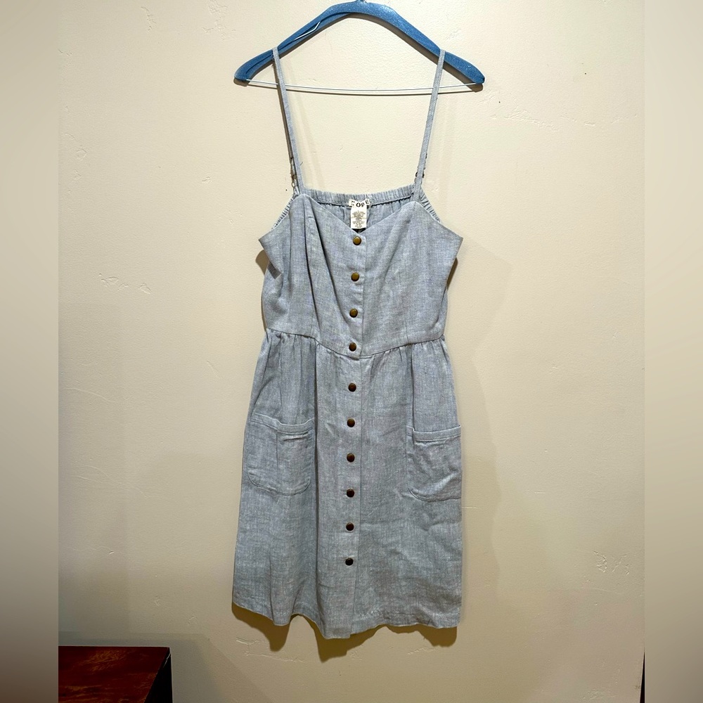 Urban Outfitters COPE blue chambray button-up dress